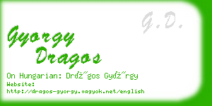 gyorgy dragos business card